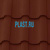 Лист 0,5 мм 2000*1153 Ruukki Adamante GreenCoat PURAL MATT BT RR 29 - красный