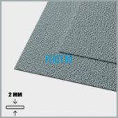 Лист АБС 2х1000х3000мм (6,36 кг) Серый Кожа крупная (Z6)