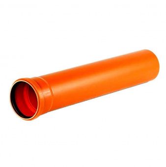 Труба пластиковая 110х1000 оранжевый