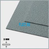 Лист АБС PLASTSTONE 3х1000х3000мм (9,54 кг) Серый Кожа крупная (Z6)