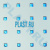 Декоративная панель SIBU Punch Line 3D Silver Blue