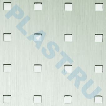 Декоративная панель SIBU Punch Line 3D 3D Q-15-45-45 HGS Silver (с клеевым слоем)