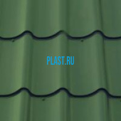 Лист 0,5 мм 2200*1180 Металлочерепица М28 (Zn 275) GreenCoat PURAL глянцевый BT RR 37 - зеленый