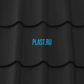Лист 0,5 мм 2200*1180 Металлочерепица М28 (Zn 275) GreenCoat PURAL глянцевый BT RR 33 - черный