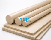 Полиэфирэфиркетон (ПЭЭК) стержень PLASTENG PEEK 45х500мм Натуральный