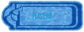 Композитный бассейн Ванесса 8,2х3,5х1,5 м