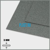 Лист АБС PLASTSTONE 3х1000х2000мм (6,36 кг) Черный Песок мелкий (Z1)